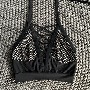 Mesh Halter Crop Top